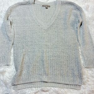 Banana Republic V-Neck Sweater - Soft Gray